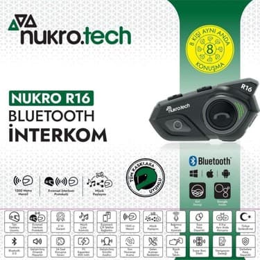 Nukrotech Nukro R16 Bluetooth Intercom 3