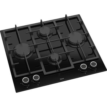 Ferre LN385 Siyah Cam Ankastre Ocak (Döküm Izgara) 4