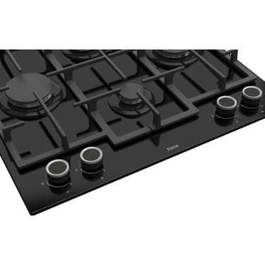 Ferre LN385 Siyah Cam Ankastre Ocak (Döküm Izgara) 5