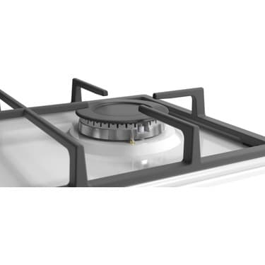 Ferre LN153 Beyaz Emaye Ankastre Ocak (Döküm Izgara) 2