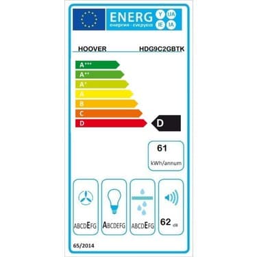 Hoover HDG9C2GBTK 90 CM Siyah Dokunmatik Kontrollü Davlumbaz 5