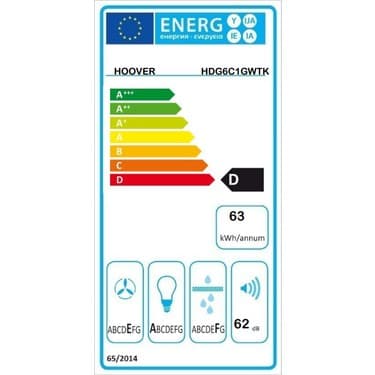 Hoover HDG6C1GWTK 60CM Ankastre Davlumbaz - Güçlü Performans, Modern Tasarım 4