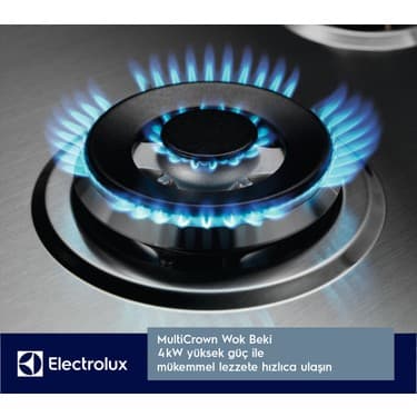 Electrolux EGS6436SX SpeedBurner Inox Ankastre Ocak 4