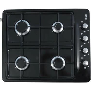 Erato 4 Lü Set Üstü Tüp Uyumlu Ocak Siyah Emaye 2