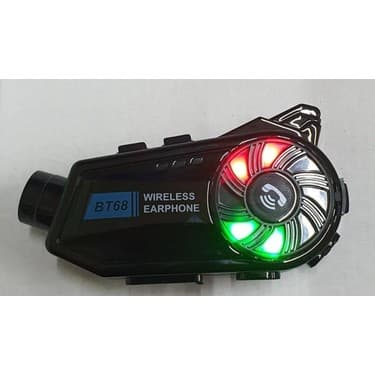 Serreha BT68 Kameralı Intercom Motosiklet Bluetooth Kask Kulaklık Ses Kontrolü 1080P Video Kayıt Interkom 2