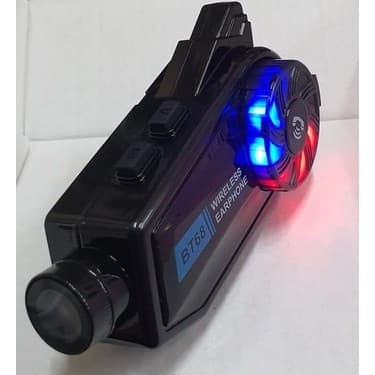 Serreha BT68 Kameralı Intercom Motosiklet Bluetooth Kask Kulaklık Ses Kontrolü 1080P Video Kayıt Interkom 3