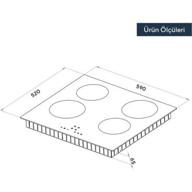 Luxell 16-4tb Siyah Indiksiyonlu Ankastre Ocak-Zircon Better 3