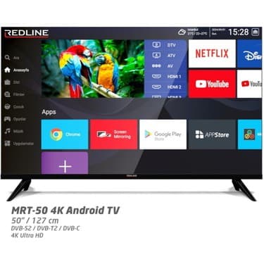 Redline Grt-50 50" 127 Ekran Uydu Alıcılı 4K Ultra HD LED Google TV 4
