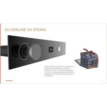 Silverline BO65P4B01 Buhar Destekli + Airfryer Özellikli Siyah Cam Ankastre Fırın 3