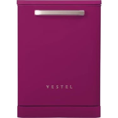 Vestel BM 5001 5 Programlı E Sınıfı Retro Pembe Bulaşık Makinesi 2