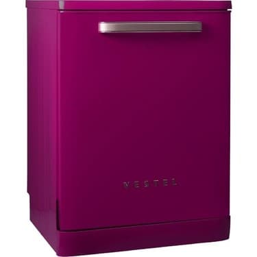 Vestel BM 5001 5 Programlı E Sınıfı Retro Pembe Bulaşık Makinesi 3