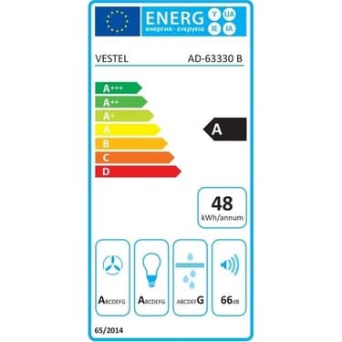 Vestel AD-63330 B Ankastre Davlumbaz 5