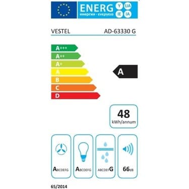 Vestel G Ankastre Davlumbaz Duvar Tipi Cam Materyal Gri Renk 640 m3/sa Emiş Gücü 5