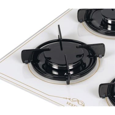 Vestel Gazlı Ankastre Ocak 4 Gözü Beyaz Cam Yüzeyle Modern Tasarım 60 cm 3