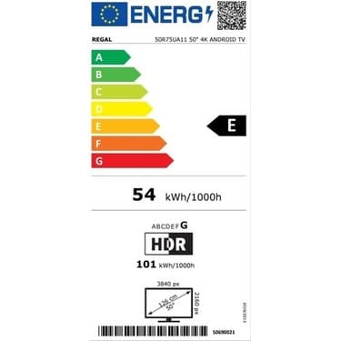 Regal 50R75UA11 50" 127 Ekran Dahili Uydu Alıcılı 4K Ultra HD Smart LED TV 5