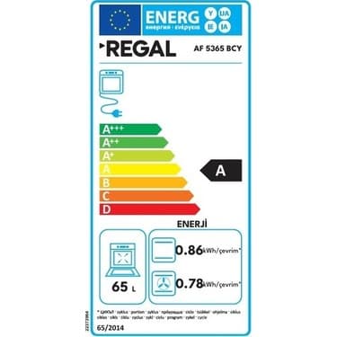 Regal Af 5365 Bcy A Enerji Sınıfı Elektroturbo Ankastre Fırın 2
