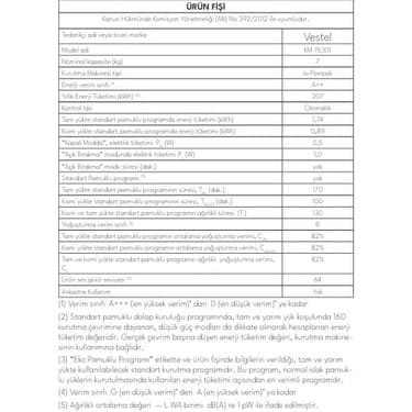 Vestel  KMI 97301 9 kg Kurutma Makinesi 2