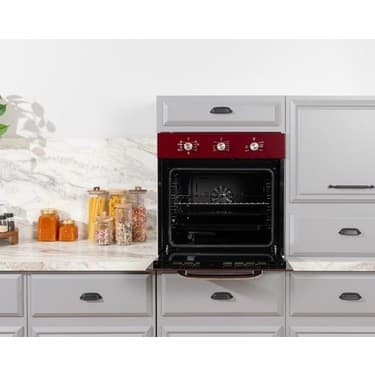 Vestel AF-6682 Retro Bordo 69 Lt A Enerji Sınıfı Ankastre Fırın 3