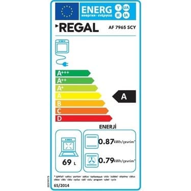 Regal Af 7965 Scy A Enerji Sınıfı Elektroturbo Ankastre Fırın 2