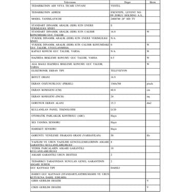 Vestel 24H8740 24'' 60 Ekran Uydu Alıcılı HD Ready LED TV 7