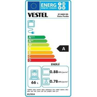 Vestel Sf 8400 Dg Retro Pembe Solo Fırın 2
