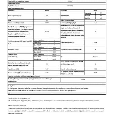 Regal Cmı 110122 A 11 kg 1200 Devir Çamaşır Makinesi 7