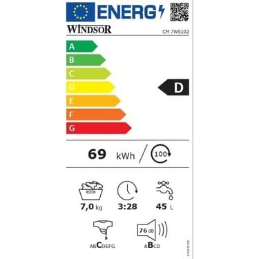 Windsor CM 7WS102 7 kg 1000 Devir Çamaşır Makinesi 2