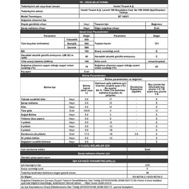 Regal Bt 14021 121 Lt E Enerji Sınıfı Statik Sığutucu Mini Buzdolabı 4