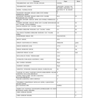 Vestel 70UT9740 70'' 177 Ekran Uydu Alıcılı 4K Ultra HD Smart LED TV 7