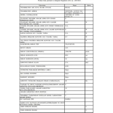 Regal 32R75H00 32'' 80 Ekran Uydu Alıcılı HD LED TV 7