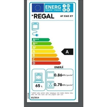 Regal Af 5365 Xy A Enerji Sınıfı Elektroturbo Ankastre Fırın 6