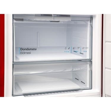 Vestel Retro NFK52211 Kırmızı 471 Lt No-Frost Buzdolabı 5