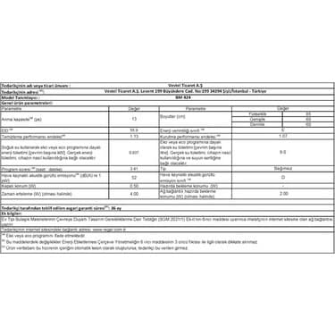 Regal Bm 424 4 Program Bulaşık Makinesi 8