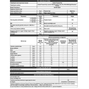 Regal CD Nf 62221 174 Lt 6 Çekmece No Frost Derin Dondurucu 8