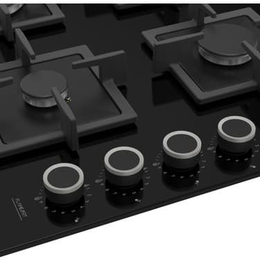 Ferre SC205 Siyah Cam Ankastre Ocak (Döküm Izgara) 2