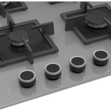 Ferre SC208 Gri Cam Ankastre Ocak (Döküm Izgara) 4