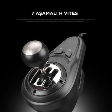 Rampage V902 Oyuncu Direksiyon Pc 3 Pedallı Oyuncu Direksiyonu - ( Sadece Pc Uyumlu ) 5