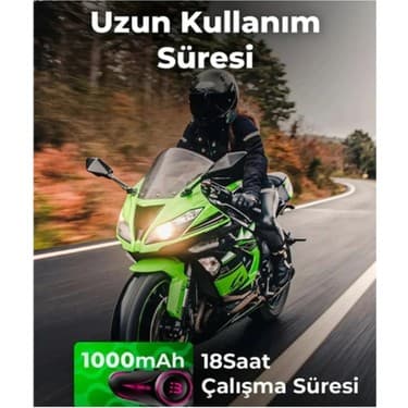 Motoanl Motosiklet Intercom Seti 2 Kişi Bağlantılı Bluetooth V5.3 Rgb Kask Kulaklığı Yeni 3