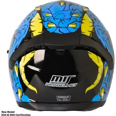 Motoanl Motosiklet Kask Ece 22.R06 Güneş Vizörlü Full Face Motor Kaskı Kraken Yeni 3