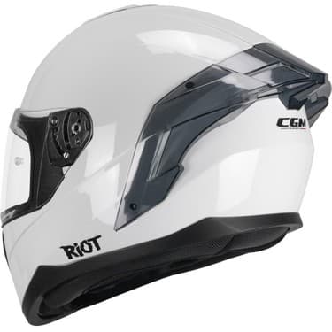 CGM 330A Rıot Sport Kapalı Kask Spoyler Beyaz -Xxl 3