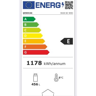 Şenocak S520 Woc Dikey Şişe Soğutucu Tek Kapı Geniş 2