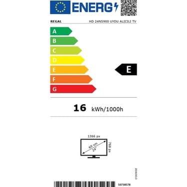 Regal 24NS900 24 '' Uydu Alıcılı HD Ready TV 6