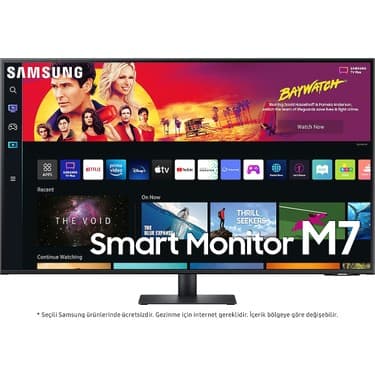 Samsung 43" Inç Akıllı Monitör 109 Ekran 43" 3840 x 2160 Çözünürlük Wi-Fi Bağlantı Apple Android - Bluetooth 3