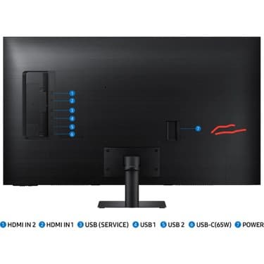 Samsung 43" Inç Akıllı Monitör 109 Ekran 43" 3840 x 2160 Çözünürlük Wi-Fi Bağlantı Apple Android - Bluetooth 5