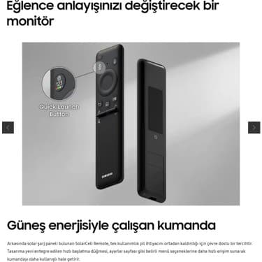 Samsung 43” 109CM UHD Akıllı Smart Monitör TV 4K Ultra HD Görüntü Şık Ince Tasarım + Logitech Kablosuz Klavye 8