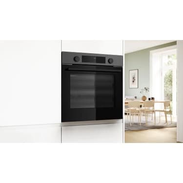 Bosch HUA736EG0T 76 Lt 8 Programlı Buhar Destekli Black Inox Ankastre Fırın 2