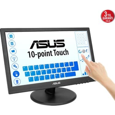 Asus Kurumsal VT169HE 15.6 IPS 1920X1080 5ms 60Hz 220CD HDMI VGA Vesa 3yıl 10 Parmak Dokunmatık, Eyecare Monitör 2