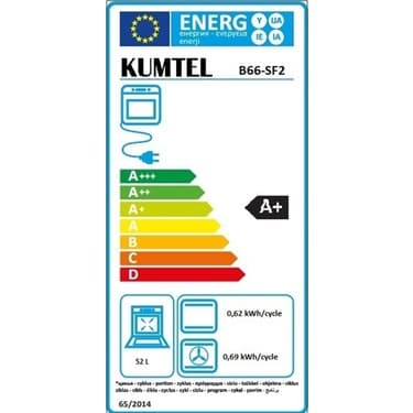 Kumtel Aynalı Flotal Cam Ankastre Fırın 4 Prog. B66-SF2(MT) 4