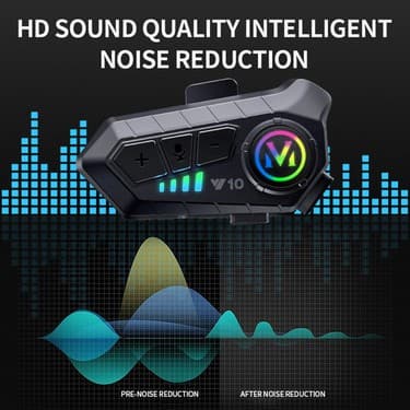 Zuomee Y10 Motosiklet Iletişim Kulaklığı Bt5.3 Gürültü Eşliğine Karşı (Yurt Dışından) 5