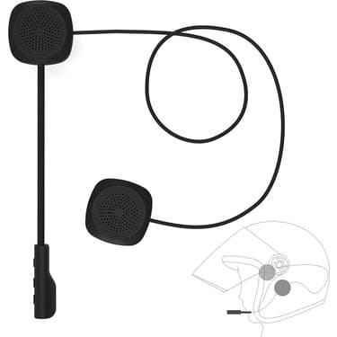 Zuomee Motosiklet Kaskı Bluetooth 5.0 Kablosuz Mikrofonlu (Yurt Dışından) 2